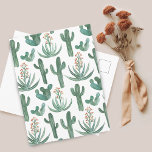 Carte Postale Saguaro Cactus Aloe Aloe Motif Simple Chic<br><div class="desc">Découvrez ce motif de cactus coloré. Visitez mon magasin pour plus de détails !</div>