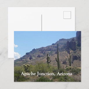 Carte Postale Saguaros et Montagnes