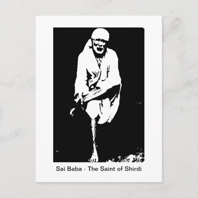 Carte postale Sai Baba Saint de Shirdi (Devant)