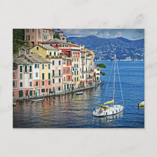 Carte Postale Sailing Portofino and the Italian Riviera Postcard