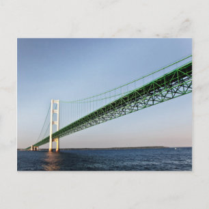 Carte Postale Sailing Under The Mackinac Bridge