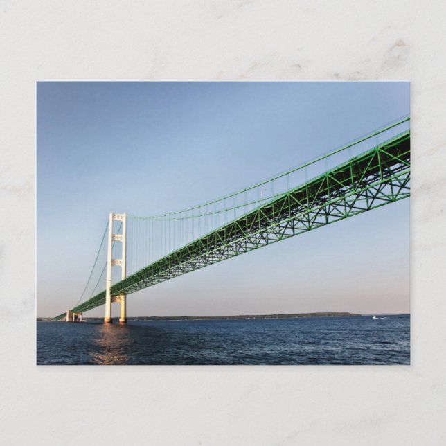 Carte Postale Sailing Under The Mackinac Bridge (Devant)