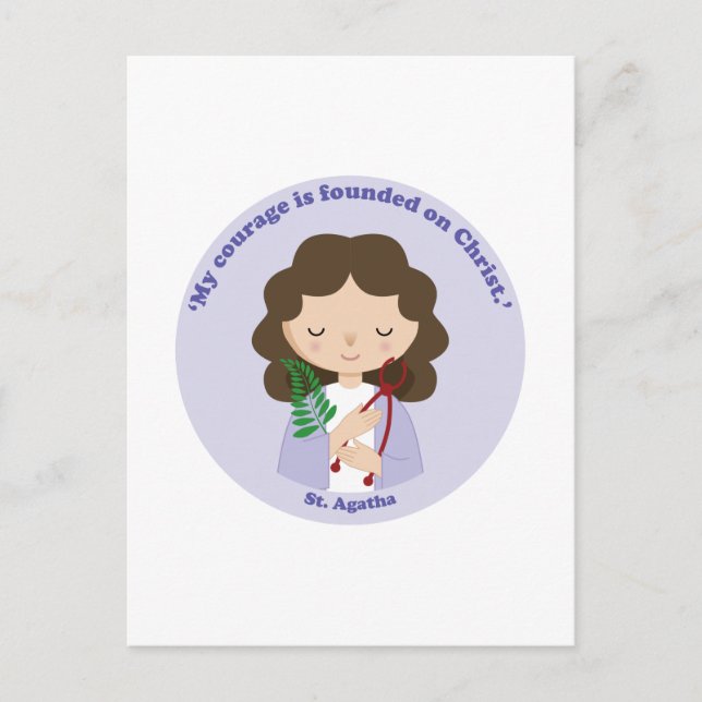 Carte Postale Saint Agatha (Devant)