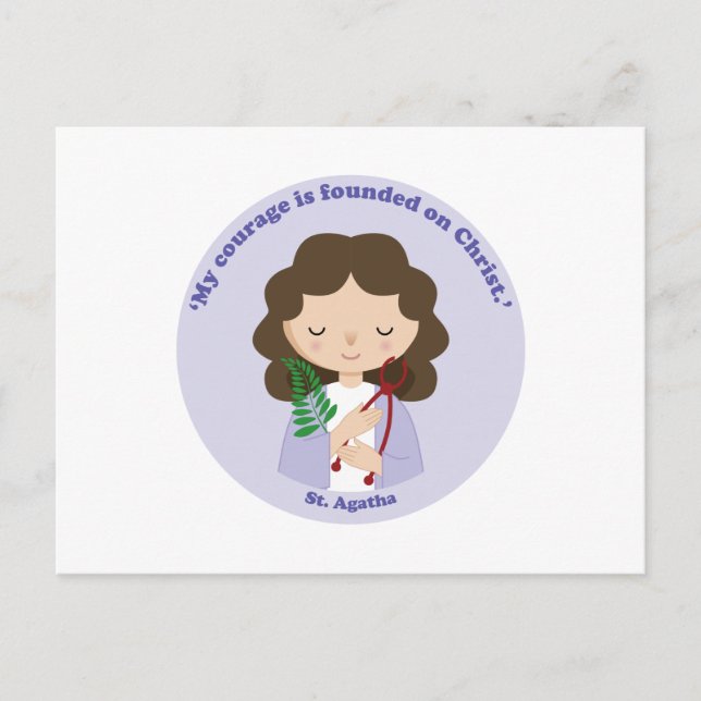 Carte Postale Saint Agatha (Devant)