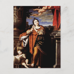Carte Postale Saint Agnes par Domenico Zampieri
