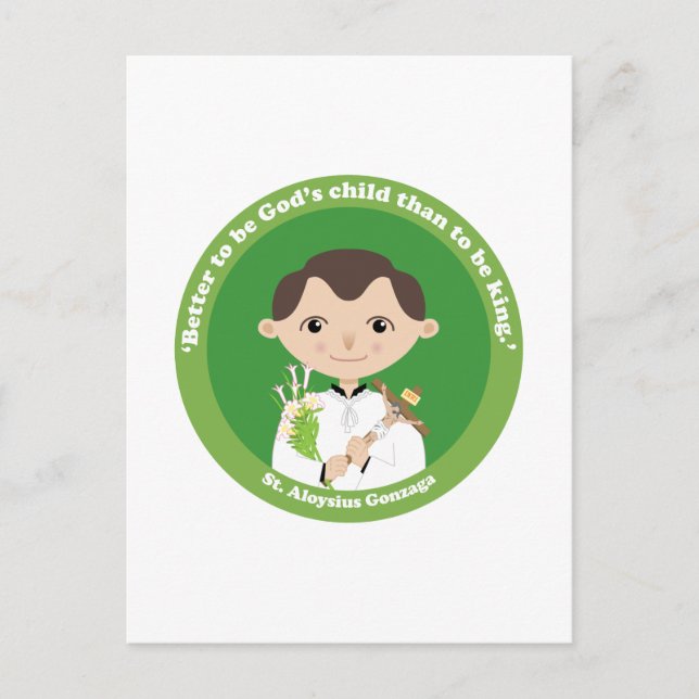 Carte Postale Saint Aloysius Gonzaga (Devant)