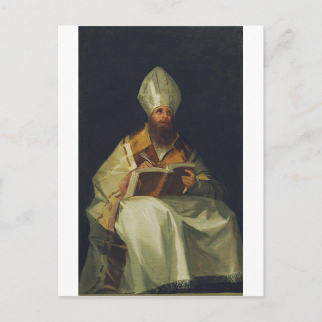 Carte Postale Saint Ambrose par Francisco de Goya (Devant)