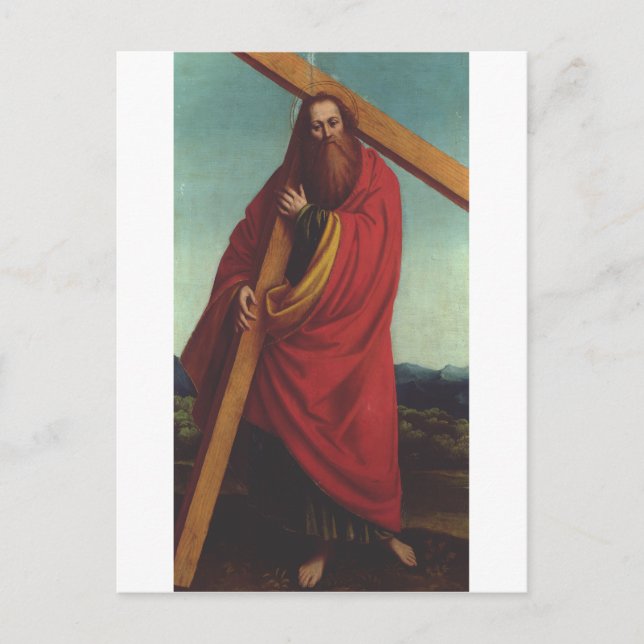 Carte Postale Saint Andrew l'apôtre martyr (Devant)