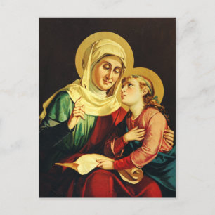 Carte Postale Saint Ann et Vierge Marie