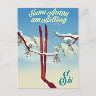 Carte Postale Saint Anton am Arlberg, Alpes Tyroliennes, Autrich