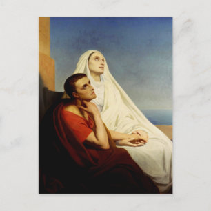 Carte Postale Saint Augustin et Sainte Monique
