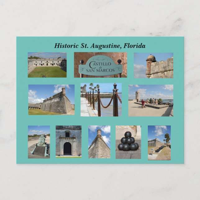 Carte Postale Saint-Augustin historique, Floride (Devant)