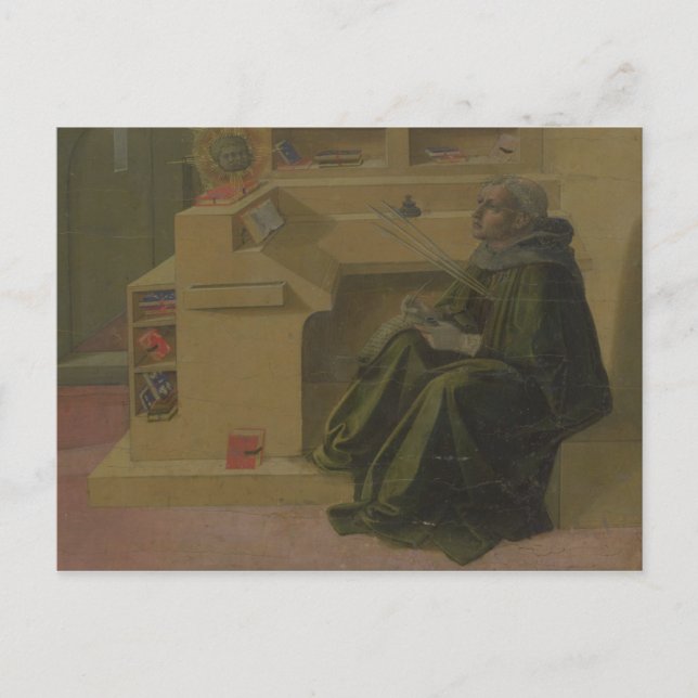 Carte Postale Saint-Augustine in his Study (Devant)