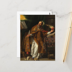 Carte Postale Saint Augustine par Philippe de Champaigne