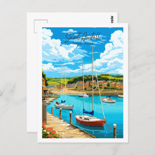 Carte Postale Saint Austell Cornwall Angleterre voyage vintage