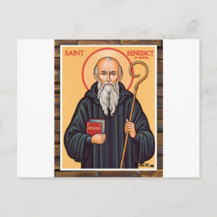 CARTE POSTALE SAINT BENEDICT CATHOLIQUE 04 PRODUITS PERSONNALISA