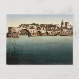 Carte Postale Saint Benezech (c.-à-d. Saint Benexet), pont, Avig