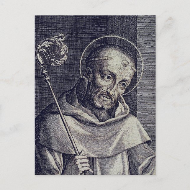 Carte Postale Saint Bernard de Clairvaux Docteur melliflu (Devant)