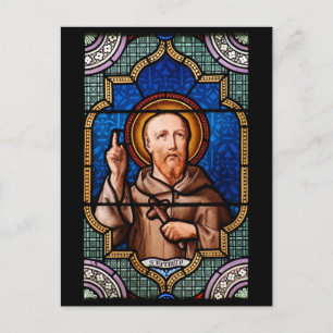 Carte Postale Saint Bernard de Clairvaux Verre d'Art