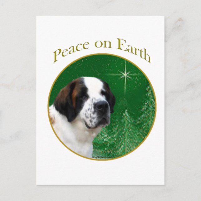 Carte Postale Saint Bernard Peace (Devant)