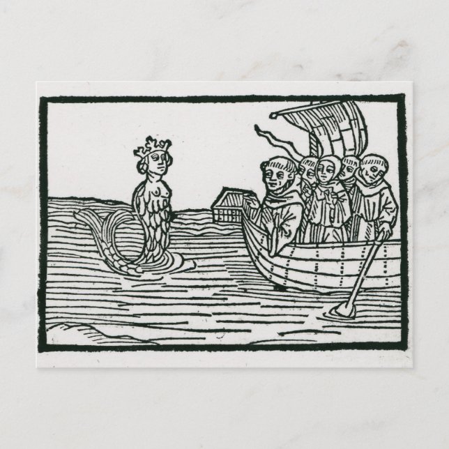 Carte Postale Saint-Brendan et la sirène (Devant)