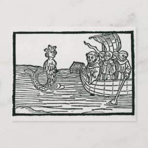 Carte Postale Saint-Brendan et la sirène