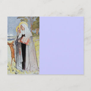 Carte Postale Saint Bridget et Deer