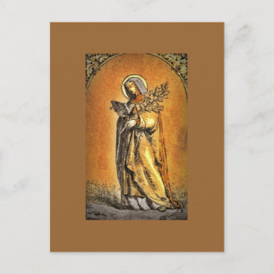 Carte Postale Saint Brigid Lit Sa Bible