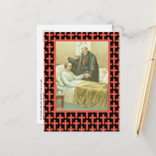 Carte Postale Saint Camille réconfortant une malade (M 021)