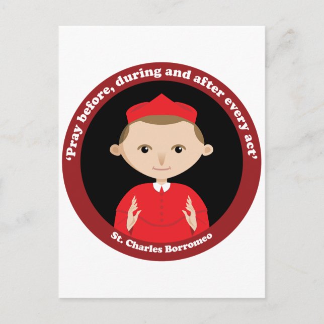 Carte Postale Saint Charles Borromeo (Devant)