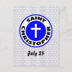 Carte Postale Saint Christopher