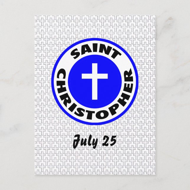 Carte Postale Saint Christopher (Devant)