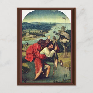 Carte Postale Saint Christopher. Par Hieronymus Bosch