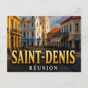 Carte Postale Saint Denis Île de la Réunion Souvenir de Voyage T
