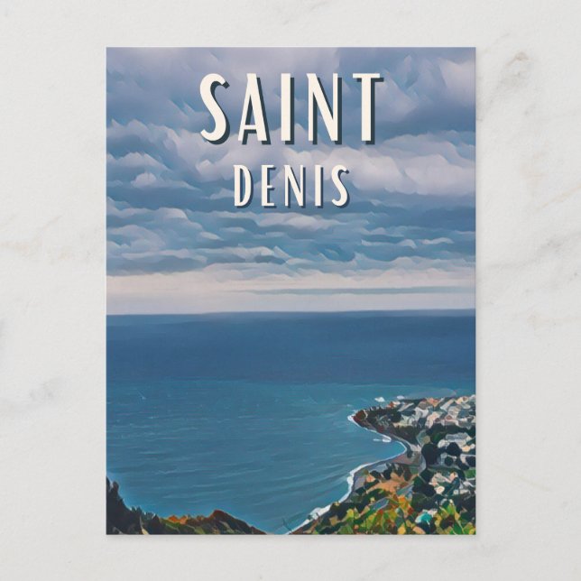 Carte Postale Saint-Denis (La Réunion) Photo Vintage (Devant)