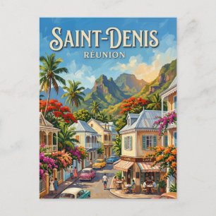 Carte Postale Saint-Denis, Réunion France