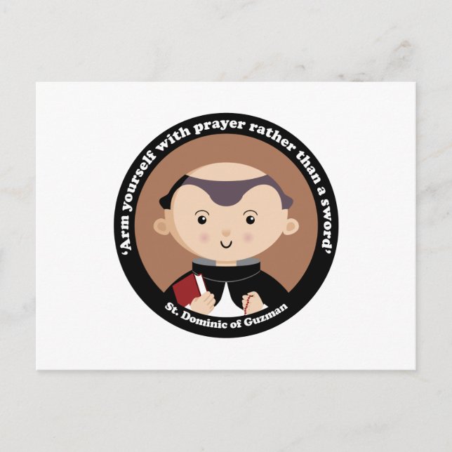 Carte Postale Saint Dominique de Guzman (Devant)