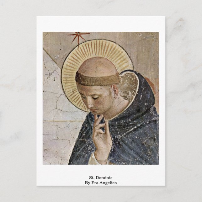 Carte Postale Saint Dominique Par Fra Angelico (Devant)