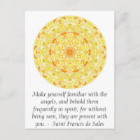 Saint Francis de Sales CITE à propos des anges