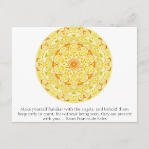 Carte Postale Saint Francis de Sales CITE à propos des anges