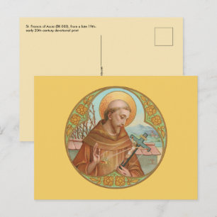 Carte postale Saint François d'Assise (BK 002)