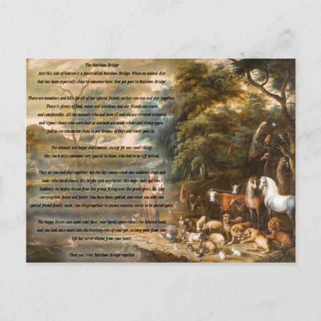 Carte Postale Saint François d'Assise et le Pont Arc-en-Ciel (Devant)