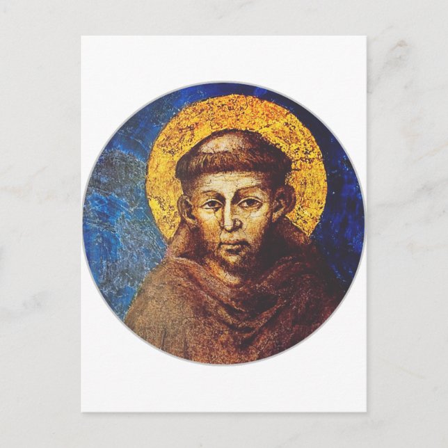 Carte Postale Saint François d'Assise Le Cantique de la Création (Devant)