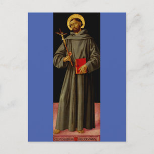 Carte Postale Saint François d'Assise par Antoniazzo Romano