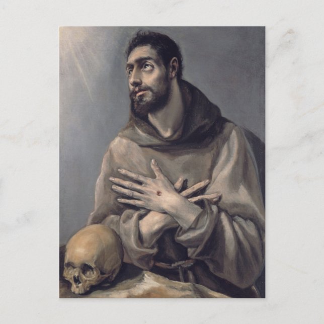 Carte Postale Saint François en extase par El Greco (Devant)