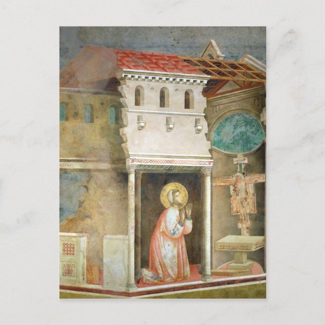 Carte Postale Saint François priant dans l'église de San (Devant)