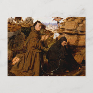 Carte Postale Saint François recevant les stigmates par Jan van
