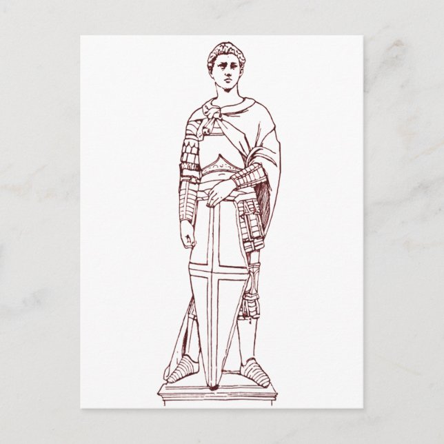 Carte Postale Saint George de Donatello - Sculpture de la Renais (Devant)
