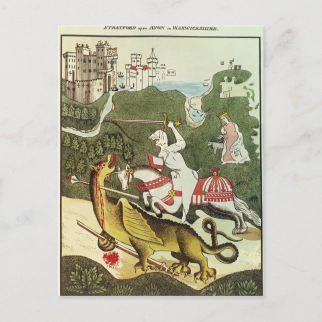 Carte Postale Saint George et le Dragon (Devant)