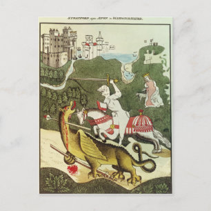 Carte Postale Saint George et le Dragon